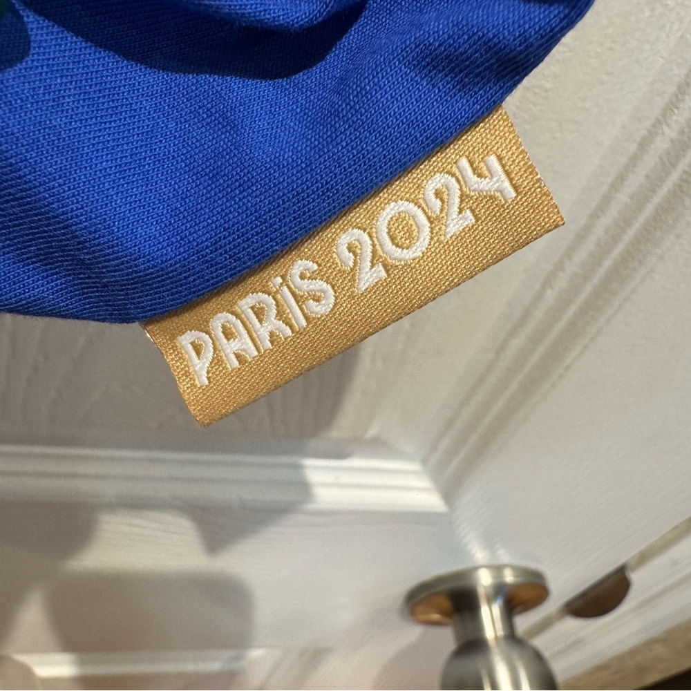 NWOT Olympic Games Paris 2024 Boys 14A Short Sleeve Tee Blue - Picture 5 of 6